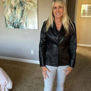 Vintage Italian authentic leather jacket